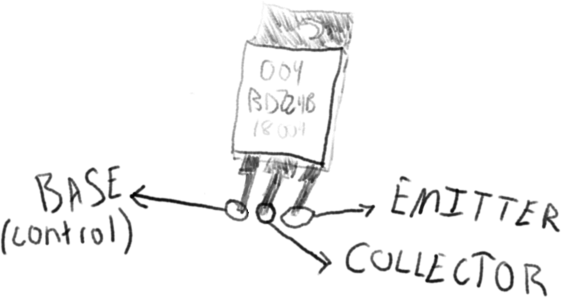 drawing of a transistor